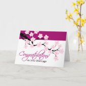 Cherry Blossom | Gratulationskarte Karte (Gelbe Blume)