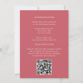 Cherry Blossom Greenery Bridal Delight Wedding Einladung (Rückseite)