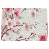 Cherry Blossom Große Geschenktüte (Rückseite)