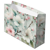 Cherry Blossom Große Geschenktüte (Vorderseite Schrägansicht)