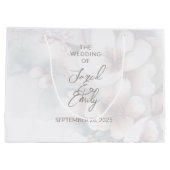 Cherry Blossom Große Hochzeitsgeschenktasche Geschenktüte (Rückseite)