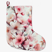 Cherry Blossom Großer Weihnachtsstrumpf (Vorderseite)