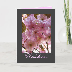 Cherry Blossom Haiku Vielen Dank Freundschaftskart Dankeskarte