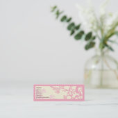 Cherry Blossom - Haut Mini Visitenkarte (Stehend Vorderseite)