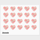 Cherry Blossom Heart Stickers (Blatt)