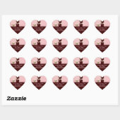 Cherry Blossom Heart Stickers (Blatt)