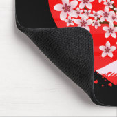 Cherry Blossom Herz Mousepad (Ecke)