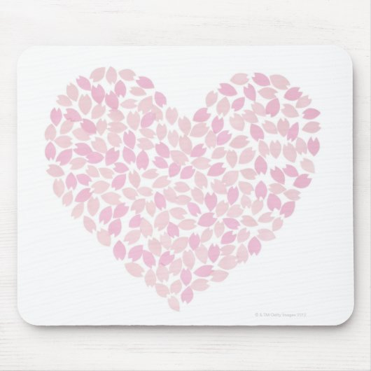 Cherry Blossom Herz Mousepad (Vorne)
