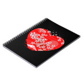 Cherry Blossom Herz Notizblock (Linke Seite)