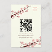 Cherry Blossom Hochzeit Begleitkarte (Vorderseite)