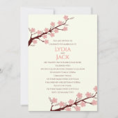 Cherry Blossom Hochzeit Einladung (Vorderseite)