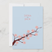 Cherry Blossom Hochzeit Einladung (Rückseite)