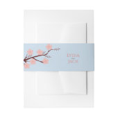 Cherry Blossom Hochzeit Einladungsbanderole (Vorderseite Beispiel)