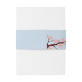 Cherry Blossom Hochzeit Einladungsbanderole (Rückseitenbeispiel)