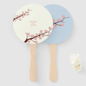 Cherry Blossom Hochzeit Fächer (Vorne und Hinten)