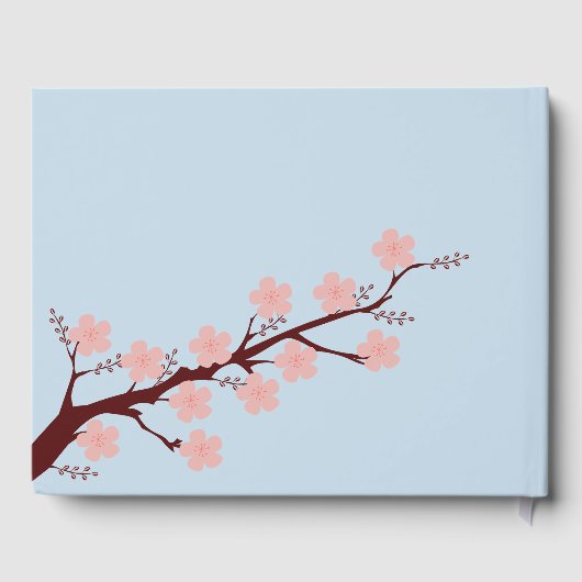 Cherry Blossom Hochzeit Gästebuch (Rückseite)