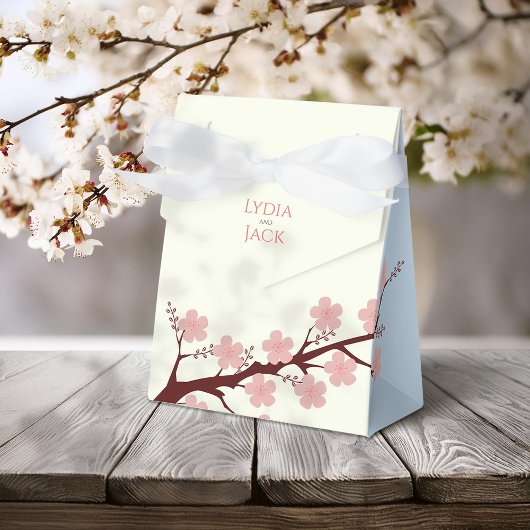Cherry Blossom Hochzeit Geschenkschachtel