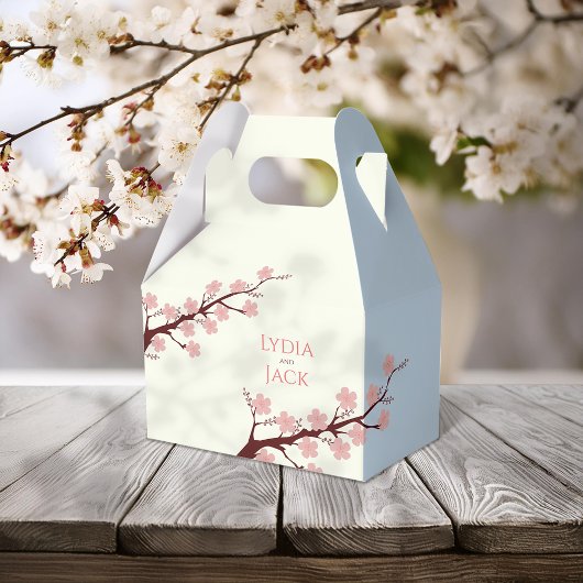 Cherry Blossom Hochzeit Geschenkschachtel