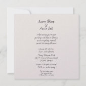 Cherry Blossom Hochzeit in Georgien Einladung (Rückseite)