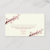 Cherry Blossom Hochzeit Platzkarte (Vorderseite)