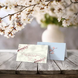 Cherry Blossom Hochzeit Platzkarte