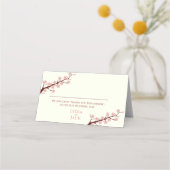 Cherry Blossom Hochzeit Platzkarte (Vorderseite)