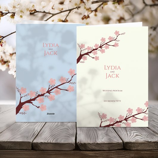 Cherry Blossom Hochzeit Programm
