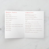 Cherry Blossom Hochzeit Programm (Innenseite)