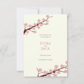 Cherry Blossom Hochzeit Save The Date (Vorderseite)
