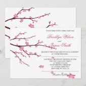 Cherry Blossom Hochzeitseinladungen Einladung (Vorne/Hinten)
