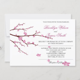 Cherry Blossom Hochzeitseinladungen Einladung