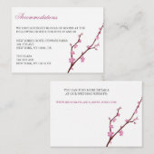 Cherry Blossom Hochzeitskarten Begleitkarte (Vorne/Hinten)