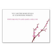 Cherry Blossom Hochzeitskarten Tischnummer (Rückseite)