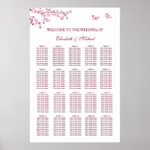 Cherry Blossom Hochzeitstabelle