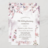 Cherry Blossom Hochzeitstag Einladung (Vorne/Hinten)