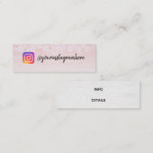 Cherry Blossom Holzkarte Mini Visitenkarte (Vorne/Hinten)