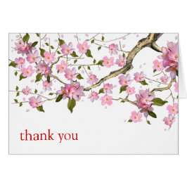Cherry Blossom Hübsch Vielen Dank Grußkarte