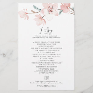 Cherry Blossom I Spy Foto Scavenger Jagdspiel Flyer