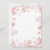 Cherry Blossom Ice Cream Scooper Brautparty Einladung (Rückseite)