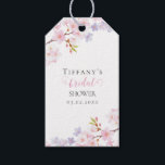 Cherry Blossom in Bloom Garden Bridal Shower Geschenkanhänger<br><div class="desc">Elegant Watercolor Cherry Blossom in Bloom Garden Bridal Shower</div>