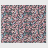 Cherry blossom in pink and blue geschenkpapier (Flach)