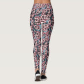 Cherry blossom in pink and blue leggings (Rückseite)