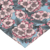 Cherry blossom in pink and blue tischdecke (Schrägansicht)
