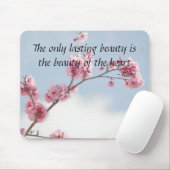 Cherry Blossom Inspirational Zitat Mousepad (Mit Mouse)