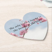 Cherry Blossom Inspirational Zitat Untersetzer (angewinkelt)