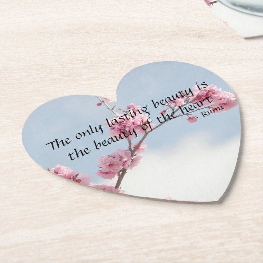 Cherry Blossom Inspirational Zitat Untersetzer (angewinkelt)