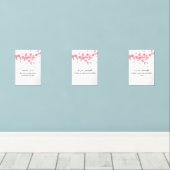 Cherry Blossom Islamic Wall Art – Ramadan Dua Set (Holzboden)