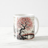 Cherry Blossom Japan Art Kaffeetasse (VorderseiteRechts)