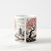 Cherry Blossom Japan Art Kaffeetasse (Mittel)