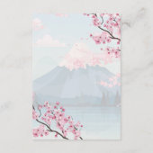 Cherry Blossom Japan Elegante Moderne UAWG Begleitkarte (Rückseite)